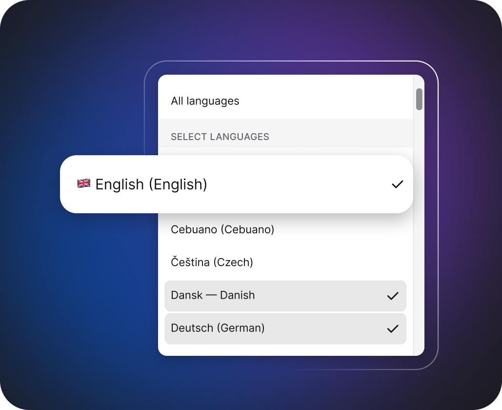 Language control section in ChatBot showing content moderation settings.