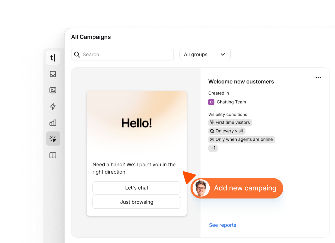 Sales chatbot campaign dashboard for prospect engagement and deal tracking