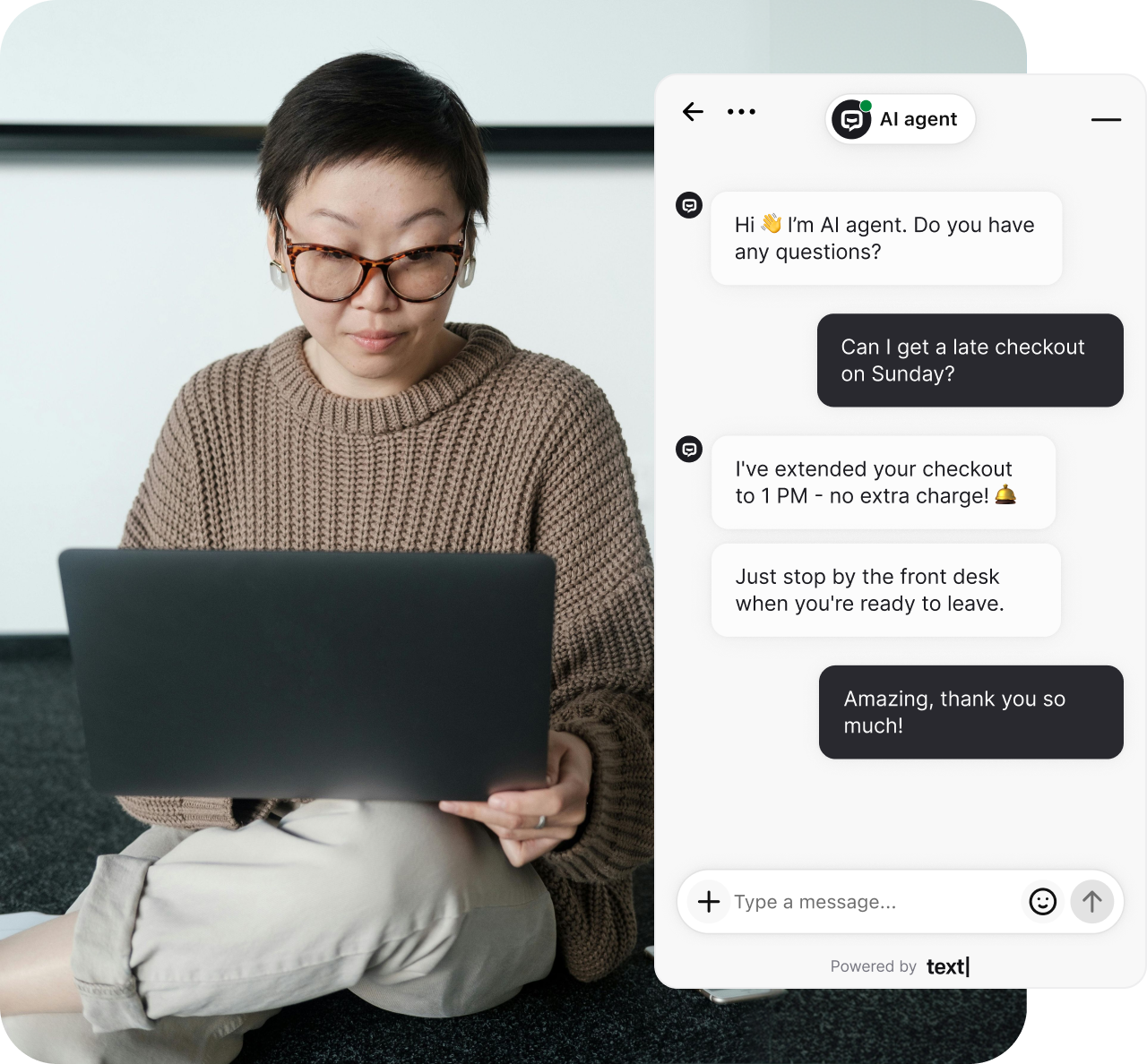 AI hotel chatbot for guest inquiries and direct booking assistance